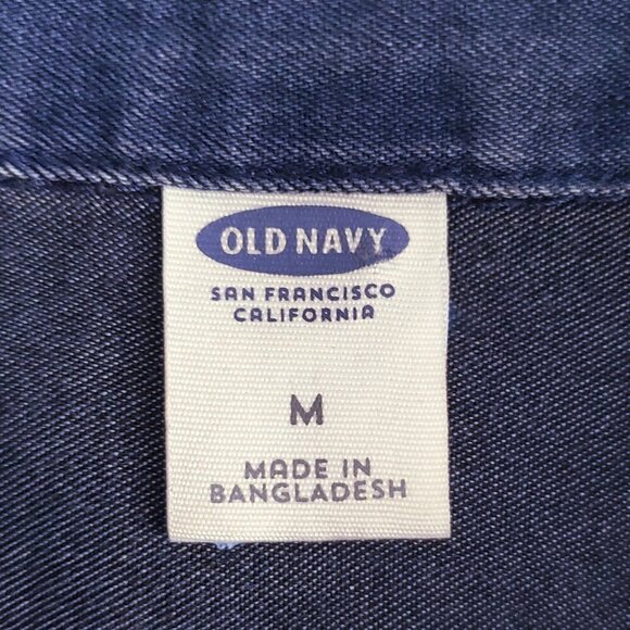 Old Navy Chambray Lightweight Denim Shirtdress Size M - Picture 7 of 12